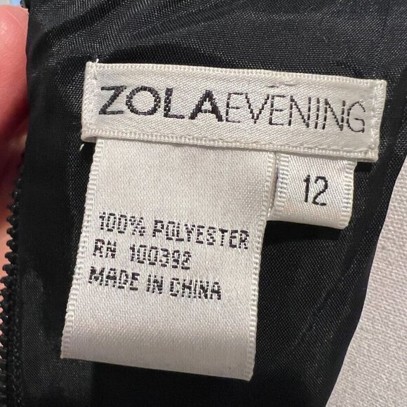 ZOLA Evening Black Fully Beaded Sleeveless Top, Size 12 - Picture 14 of 15